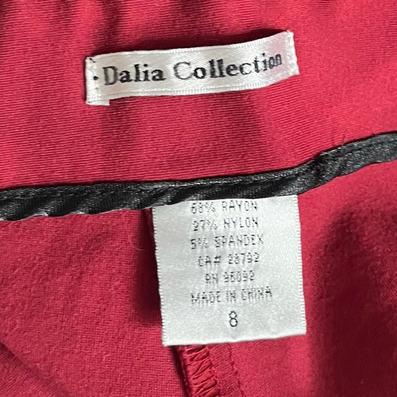 Dalia Collection • Red Skinny Trousers - Picture 5 of 5